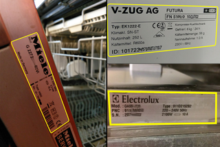 Beispielfoto Typenschild